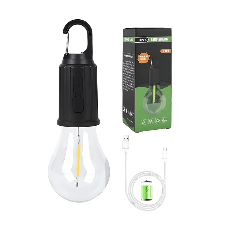 لامپ شارژی کمپینگ مدل T01 نشکن و ضدآب