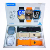ساعت هوشمند wisme مدل wsx19 ultra3 همراه ایرپاد